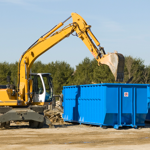 what size residential dumpster rentals are available in Wilderville